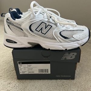 Used - New Balance MR530 SG "White/Indigo" Unisex Shoe, size US men’s 6